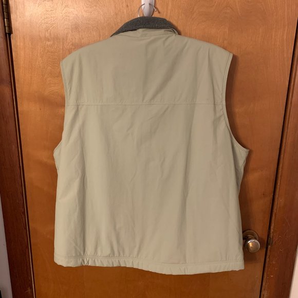 LL Bean Tan XL Weather Resistant Vest - Picture 2 of 7